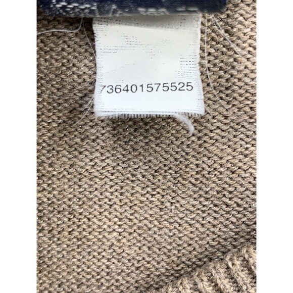 Dockers Sweater Vest Mens XL Beige Black Argyle V Neck 100% Cotton Sleeveless - Picture 10 of 13